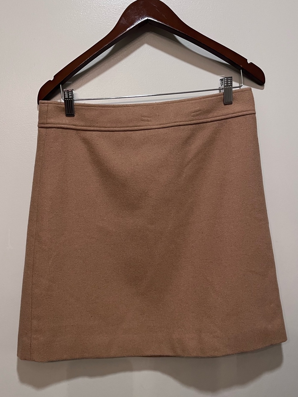 J. Crew Camel A-Line Mini Skirt